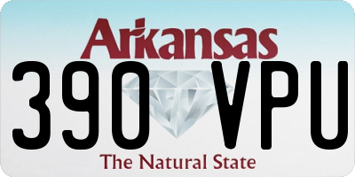 AR license plate 390VPU