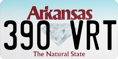 AR license plate 390VRT