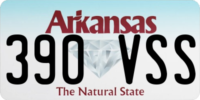 AR license plate 390VSS