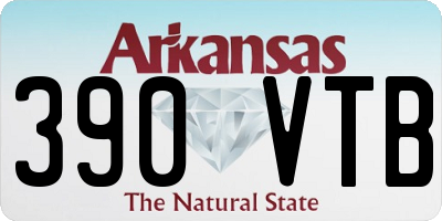 AR license plate 390VTB