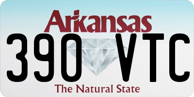 AR license plate 390VTC