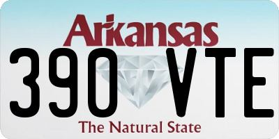 AR license plate 390VTE