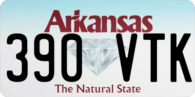AR license plate 390VTK