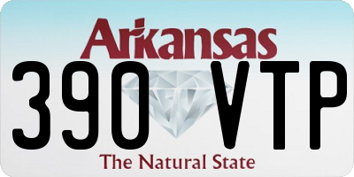 AR license plate 390VTP
