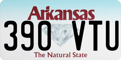 AR license plate 390VTU