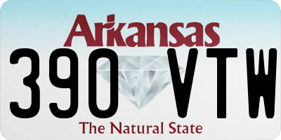AR license plate 390VTW