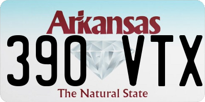 AR license plate 390VTX