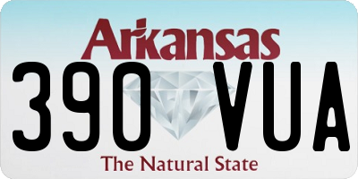 AR license plate 390VUA