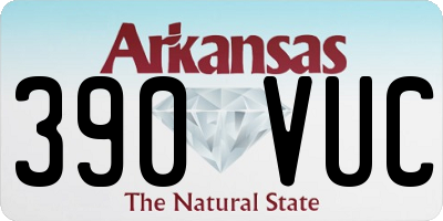 AR license plate 390VUC