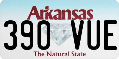 AR license plate 390VUE