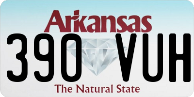 AR license plate 390VUH