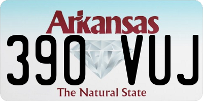 AR license plate 390VUJ