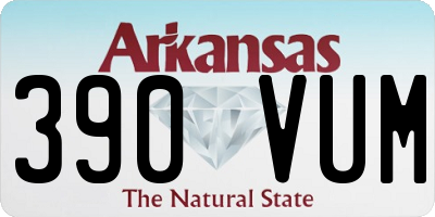 AR license plate 390VUM