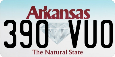 AR license plate 390VUO