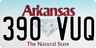 AR license plate 390VUQ