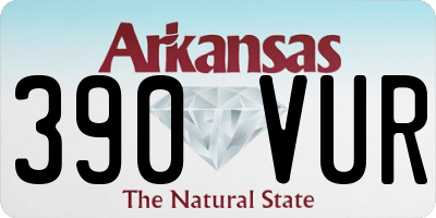 AR license plate 390VUR