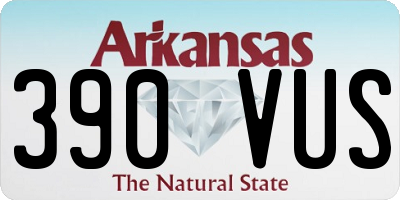 AR license plate 390VUS