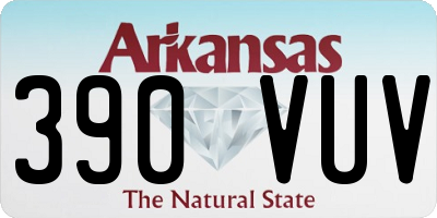 AR license plate 390VUV