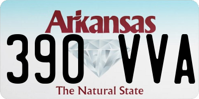 AR license plate 390VVA