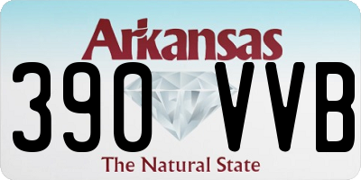 AR license plate 390VVB