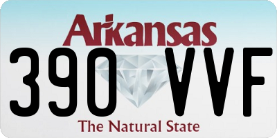 AR license plate 390VVF