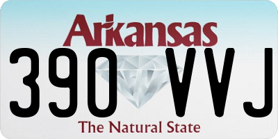 AR license plate 390VVJ