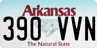AR license plate 390VVN
