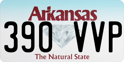 AR license plate 390VVP