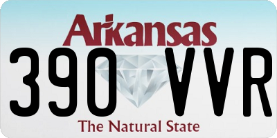 AR license plate 390VVR
