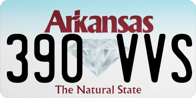 AR license plate 390VVS