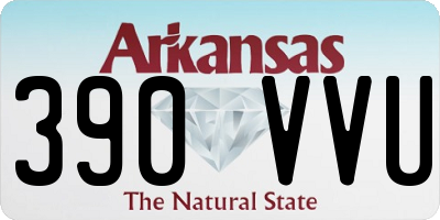 AR license plate 390VVU
