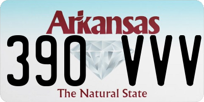 AR license plate 390VVV