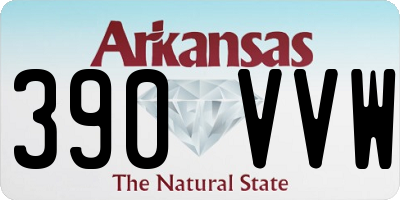 AR license plate 390VVW