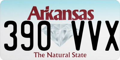 AR license plate 390VVX