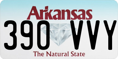 AR license plate 390VVY