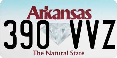 AR license plate 390VVZ