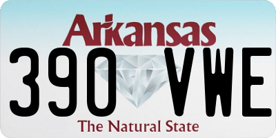 AR license plate 390VWE