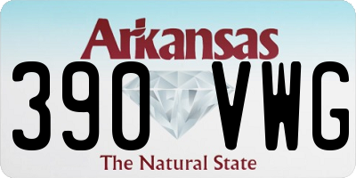 AR license plate 390VWG