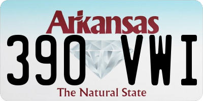 AR license plate 390VWI
