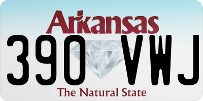 AR license plate 390VWJ