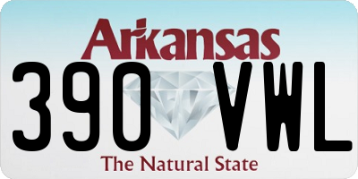 AR license plate 390VWL