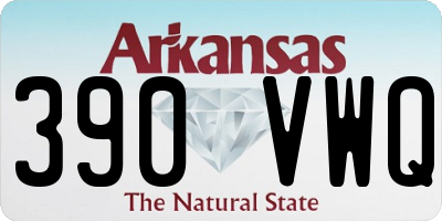 AR license plate 390VWQ