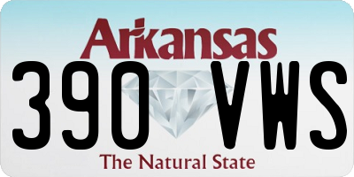 AR license plate 390VWS