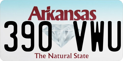 AR license plate 390VWU