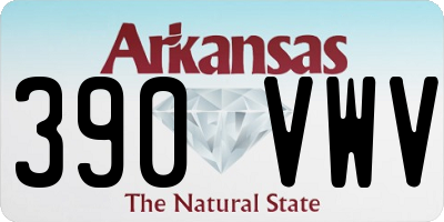 AR license plate 390VWV
