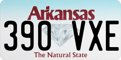 AR license plate 390VXE