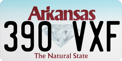 AR license plate 390VXF