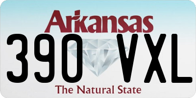 AR license plate 390VXL