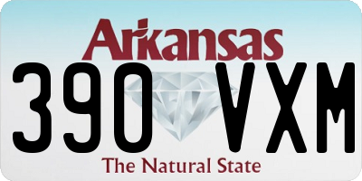 AR license plate 390VXM