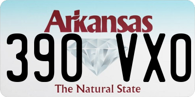 AR license plate 390VXO